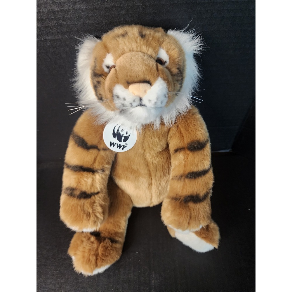 Build-A-Bear Workshop WWF World Wildlife Fund Tiger Plush 2001 Vintage 15 inch